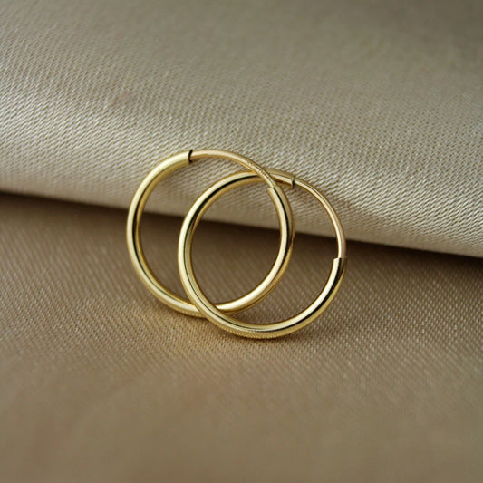 14K Gold Hoop Earrings