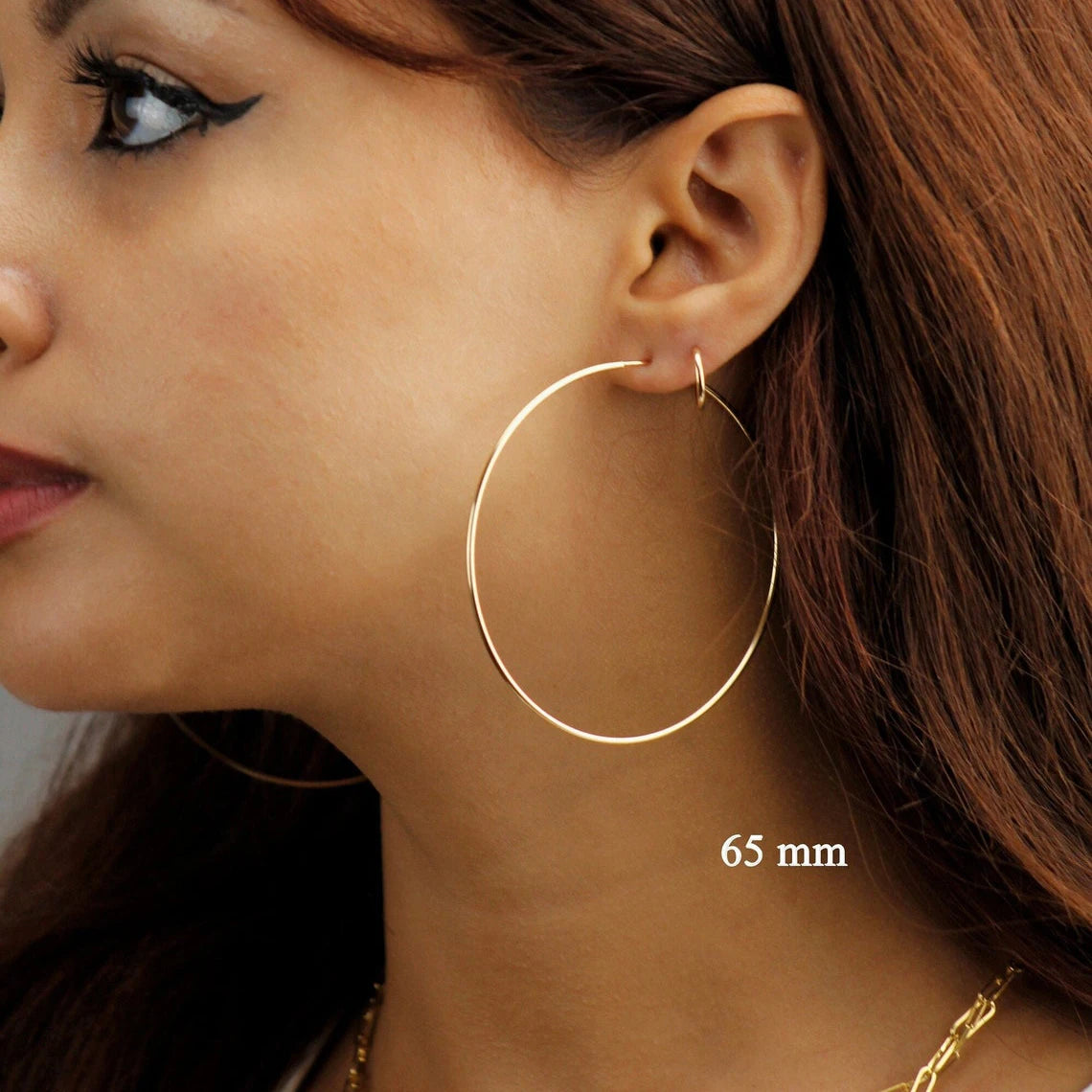 14K Gold Hoop Earrings