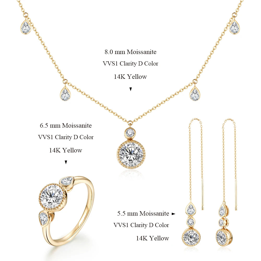 Luxury Diamond Set/Individual Pieces Solid Gold